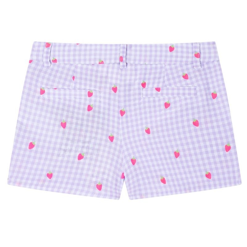 Lila geprinte short Elina - Capuchon Fashion