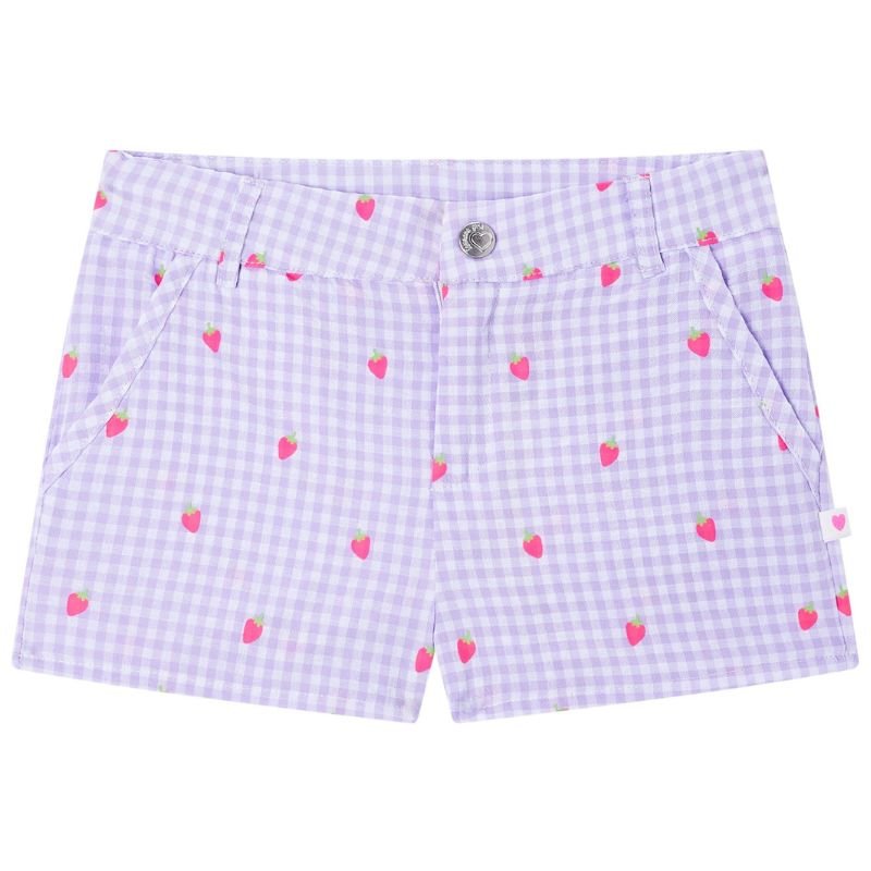 Lila geprinte short Elina - Capuchon Fashion