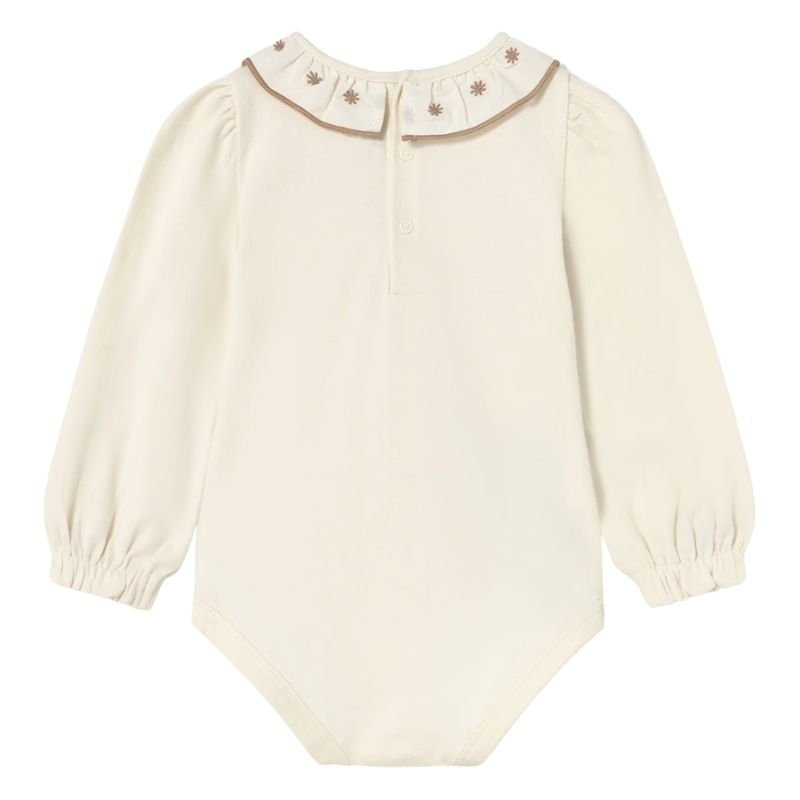 Macchiato body with embroidered collar - Capuchon Fashion