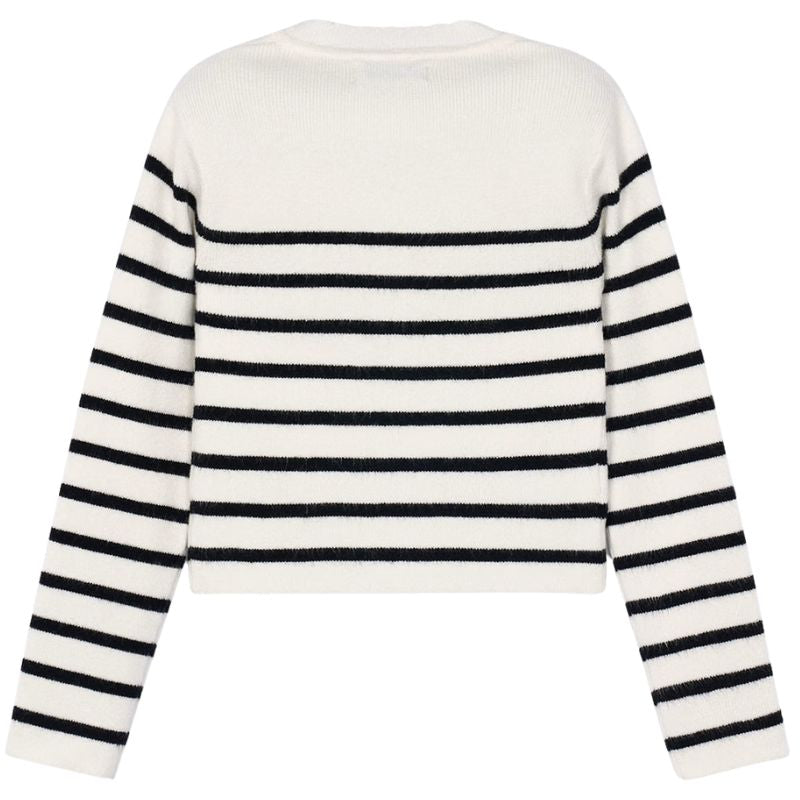 Macchiato knit striped top - Capuchon Fashion