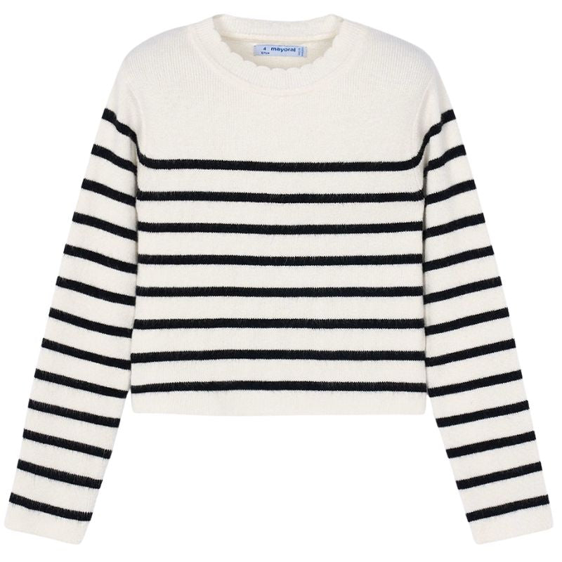 Macchiato knit striped top - Capuchon Fashion