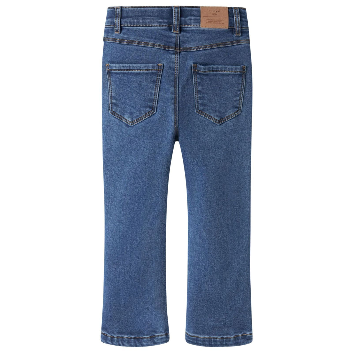 Medium Blue Denim boot fit jeans Salli Fleece - Capuchon Fashion