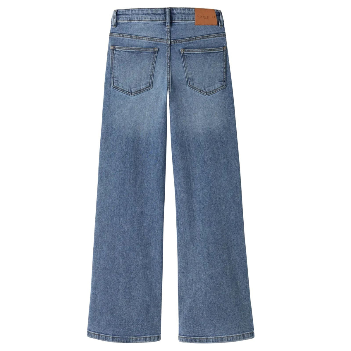 Medium Blue Denim wide fit jeans Polly - Capuchon Fashion