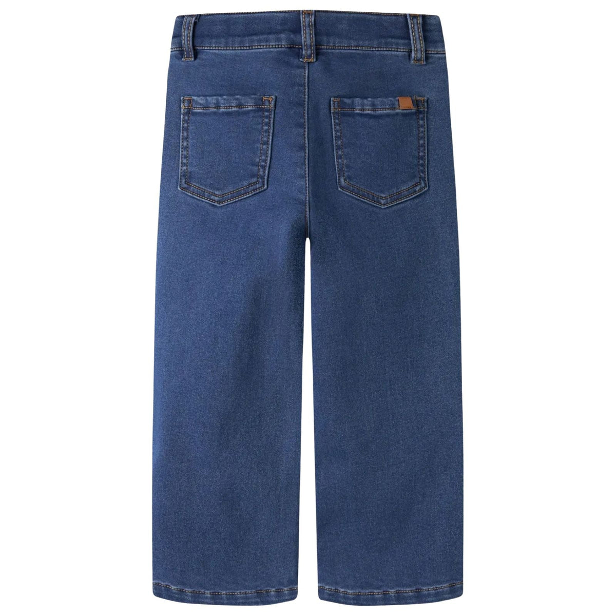 Medium Blue Denim wide fit jeans Rose Fleece - Capuchon Fashion