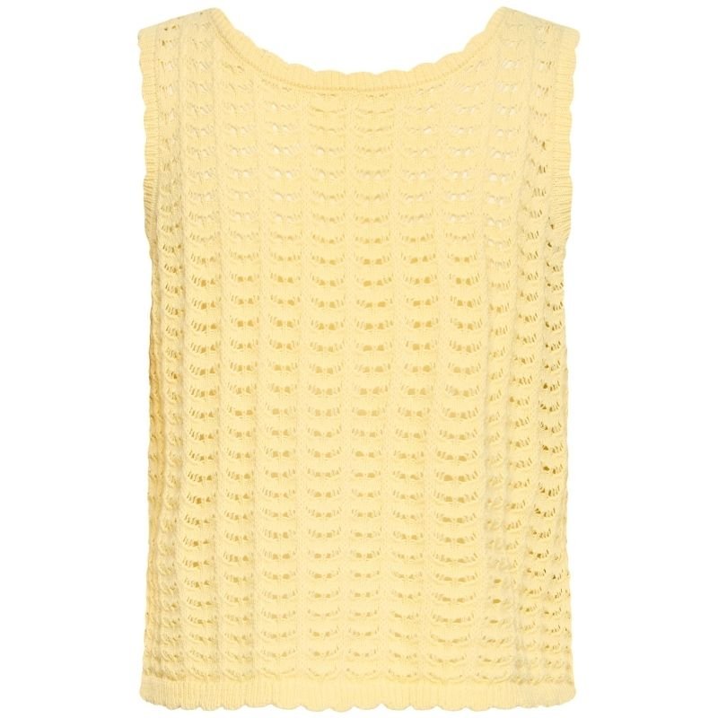 Mellow Yellow knitted waistcoat Dosia - Capuchon Fashion