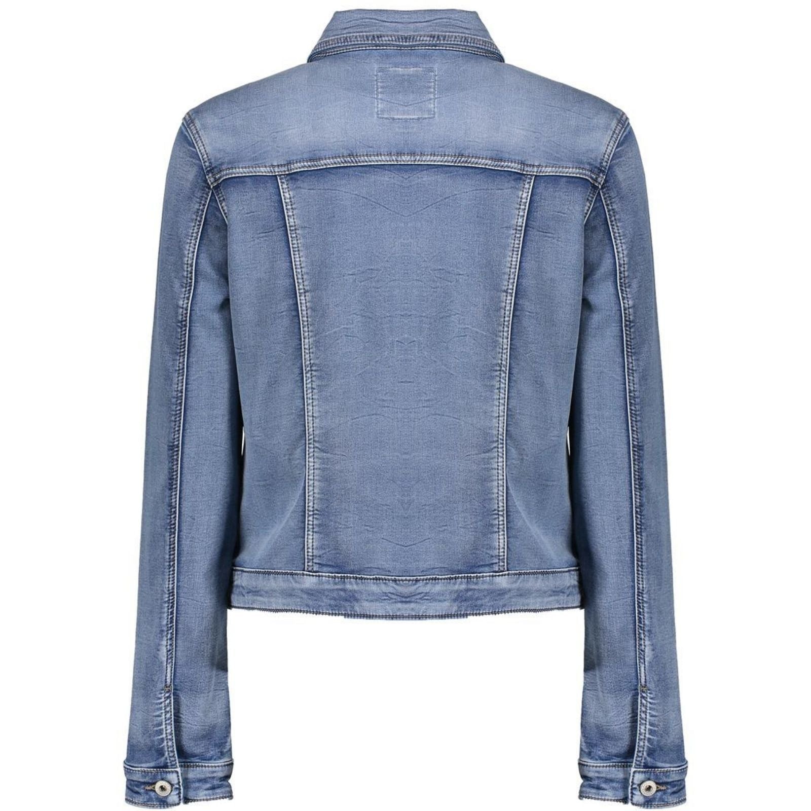 Mid Blue Denim jeans jacket Sabine - Capuchon Fashion