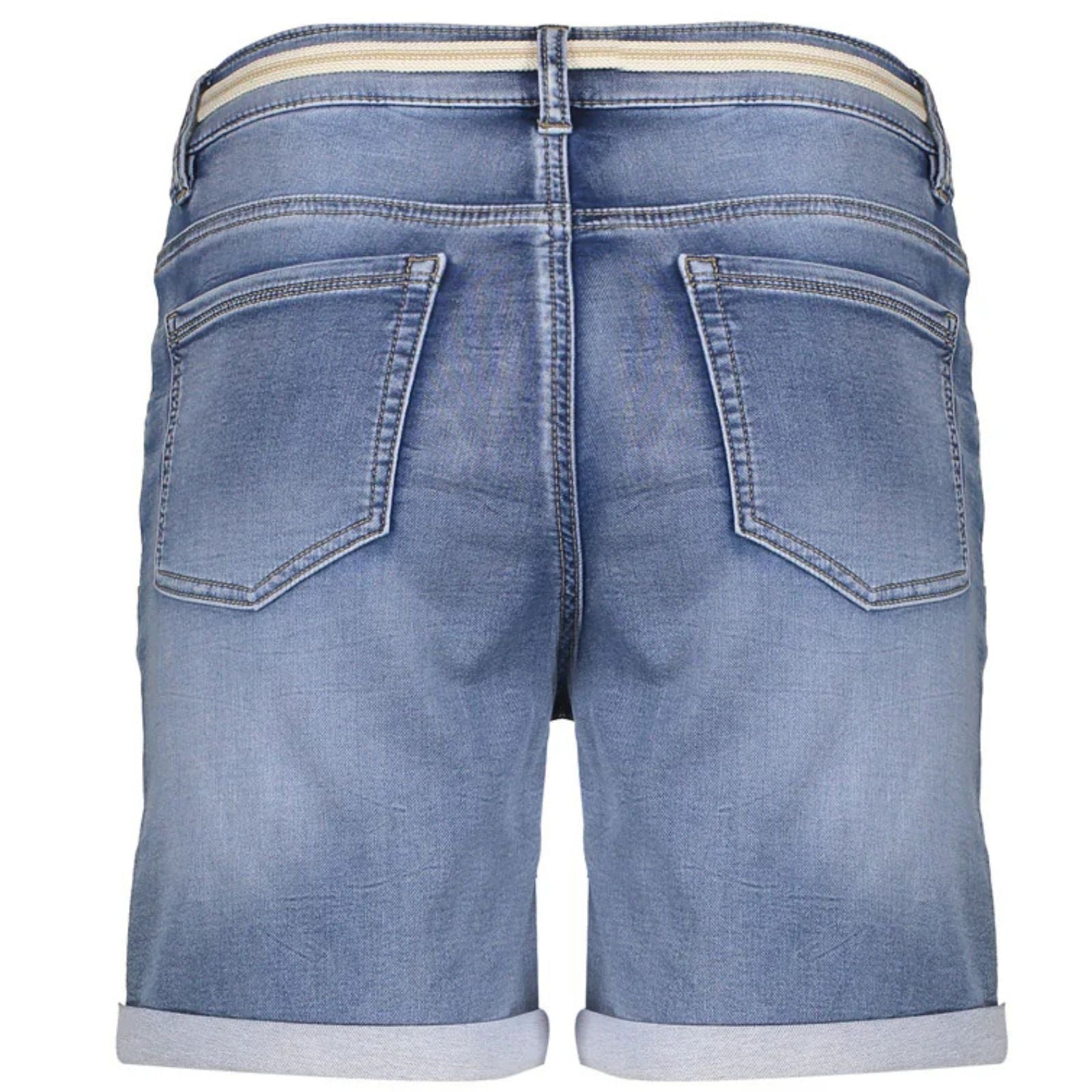 Mid Blue Denim short denim jeans Frances - Capuchon Fashion