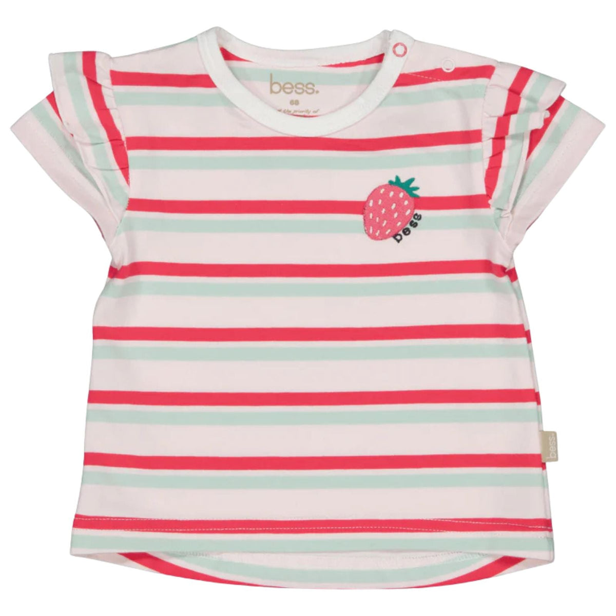 Mintgroen gestreept t-shirt Striped 261104 - Capuchon Fashion