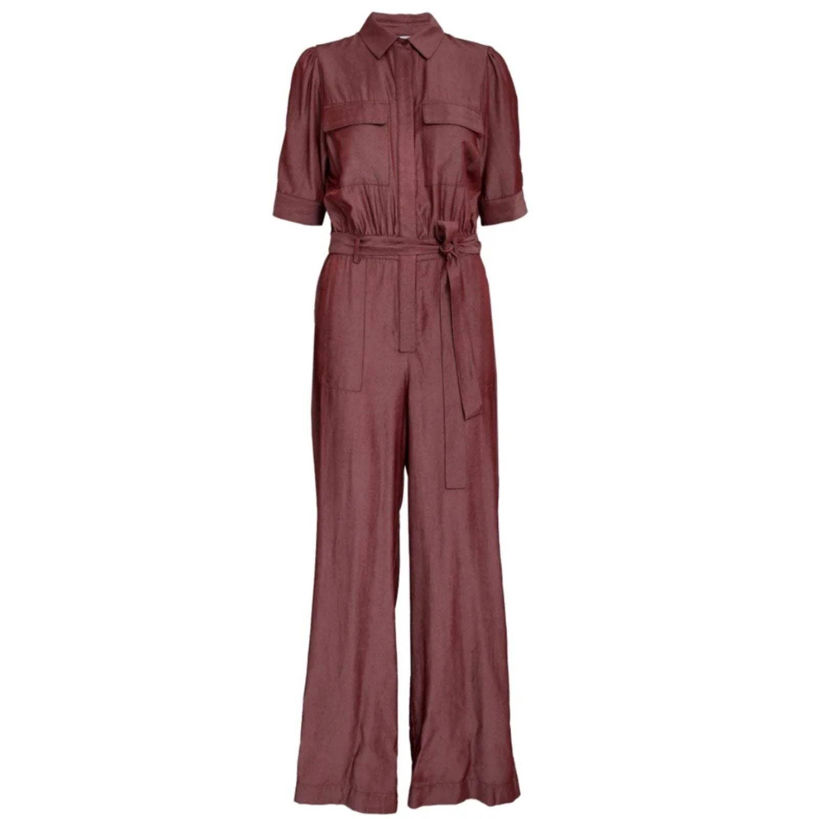 Andorra Red wide pant jumpsuit Levana
