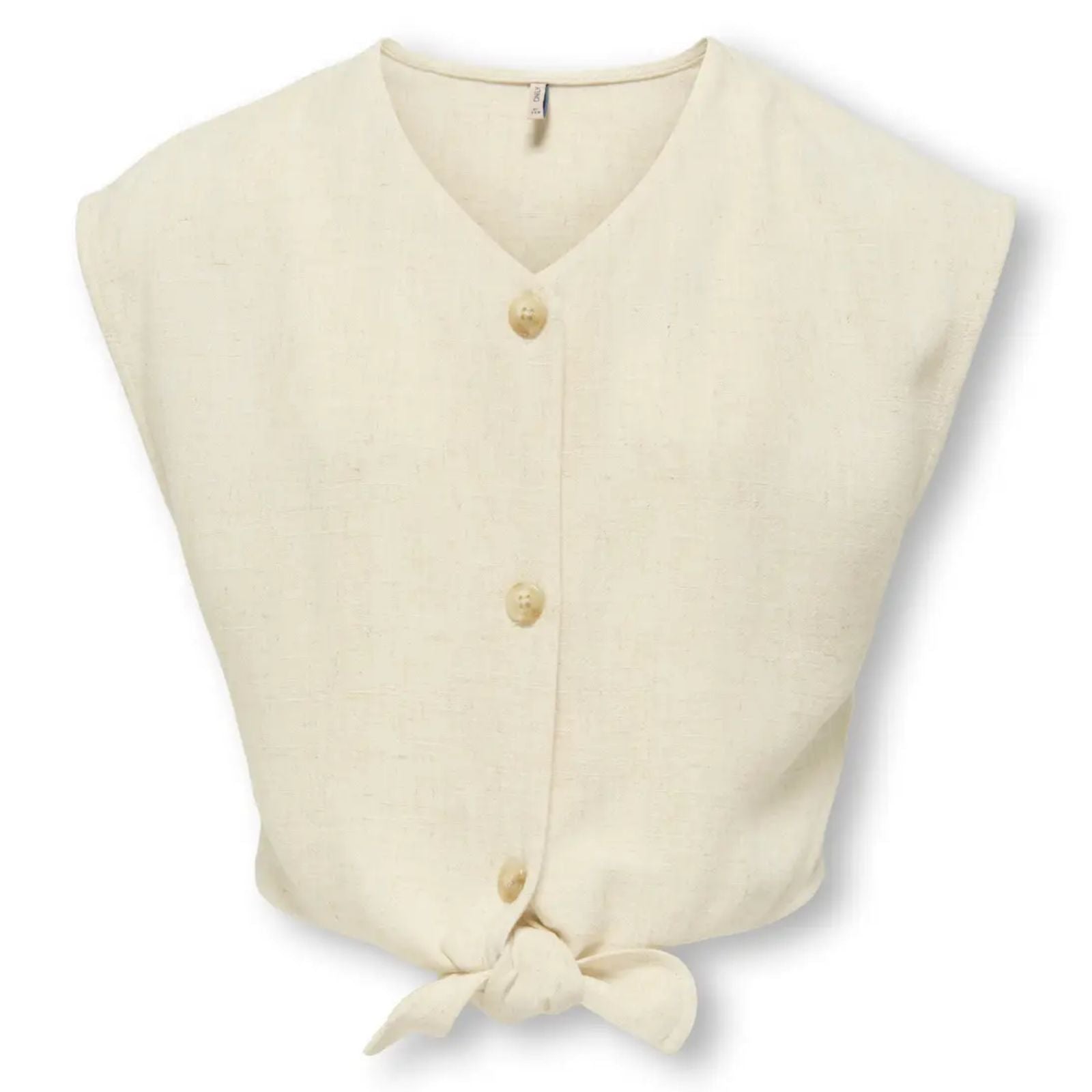 Moonbeam knot linnen shirt Siesta - Capuchon Fashion