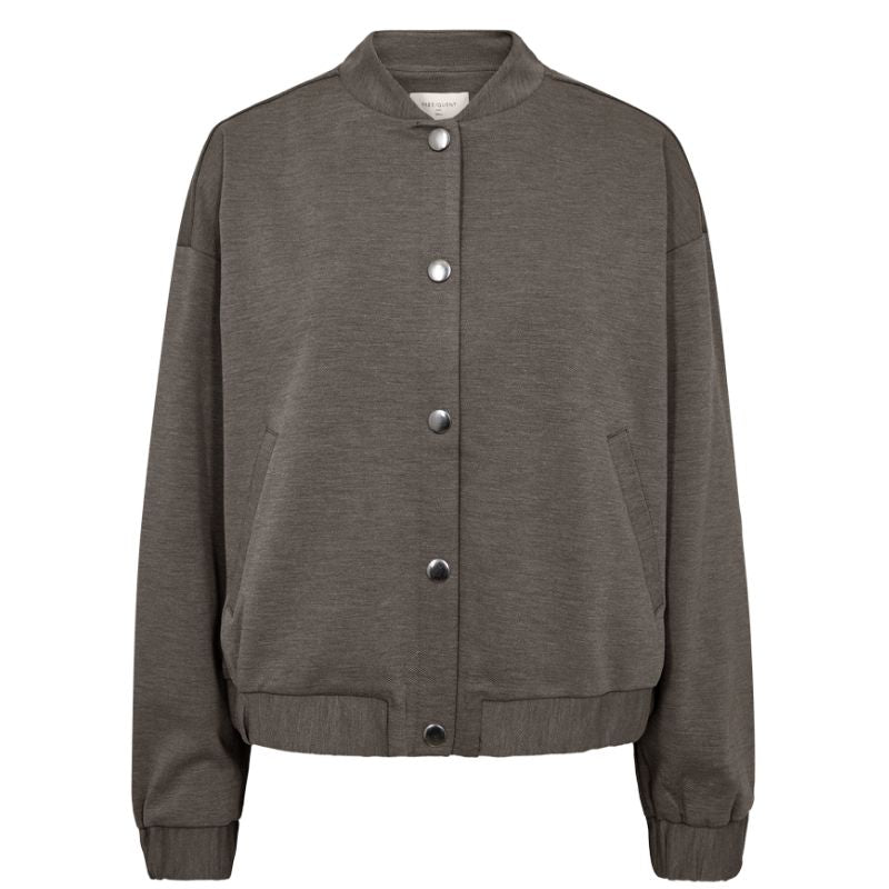 Morel melange bruine jacket Naya - Capuchon Fashion