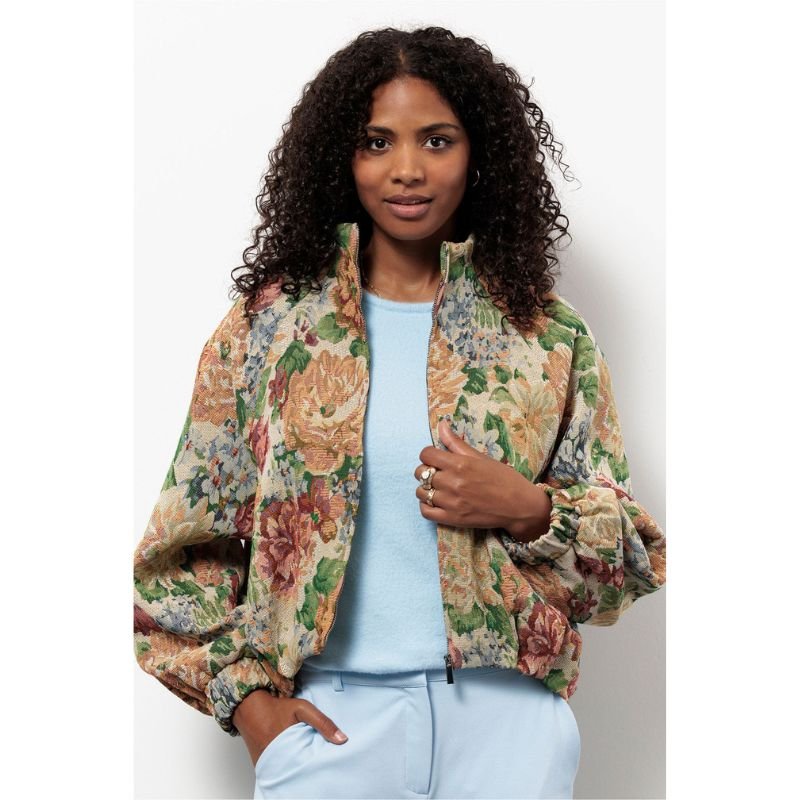 Multi Color bomber flower jacket Mela - Capuchon Fashion