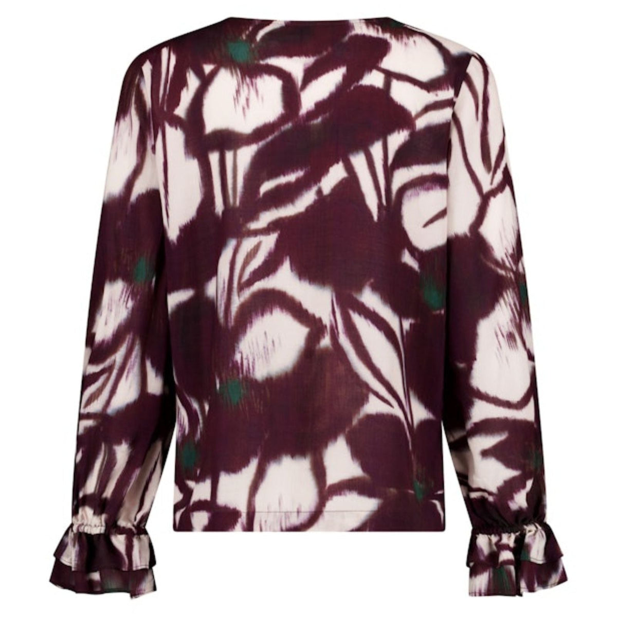 Multi Color v-hals top Paula Flower - Capuchon Fashion