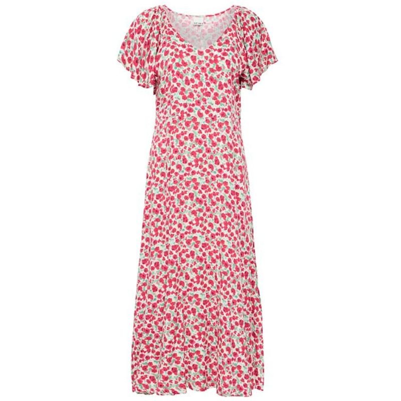 Multi Flower geprinte jurk Aya - Capuchon Fashion