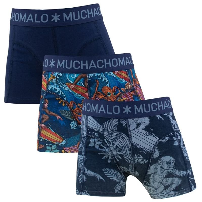 Multicolor 3-pack boxershorts Surf Monkey - Capuchon Fashion