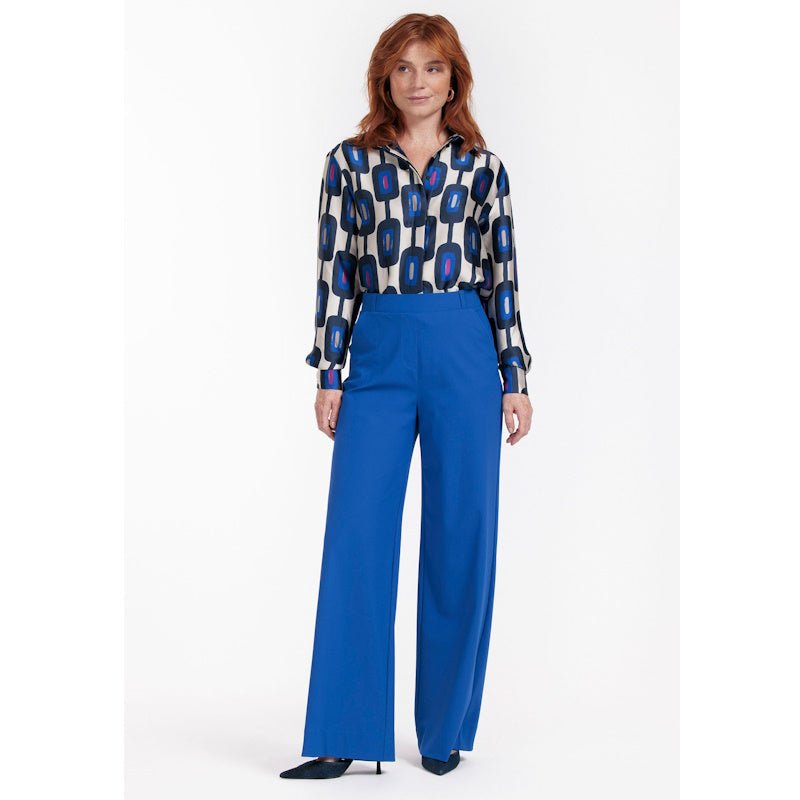 Multicolor blouse Hiske satin chain - Capuchon Fashion