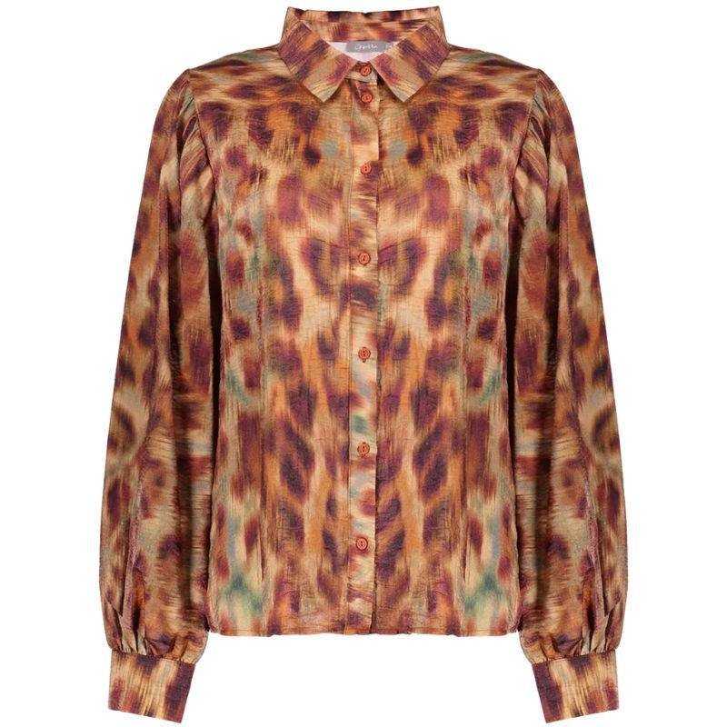 Multicolor geprinte blouse 53656 - Capuchon Fashion