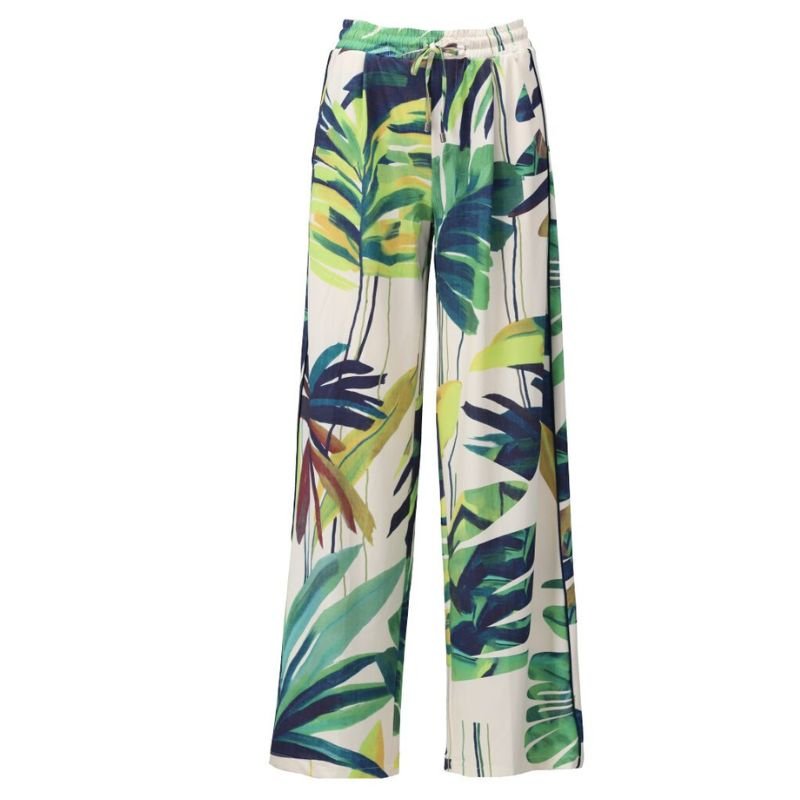 Multicolor geprinte broek A322 - Capuchon Fashion