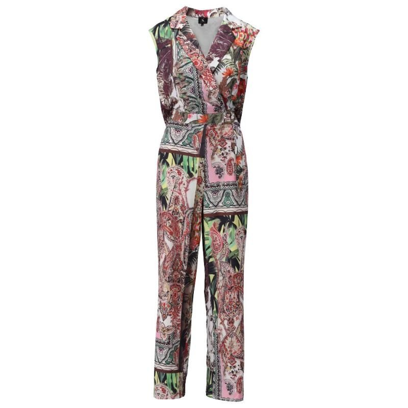 Multicolor geprinte jumpsuit A332 - Capuchon Fashion