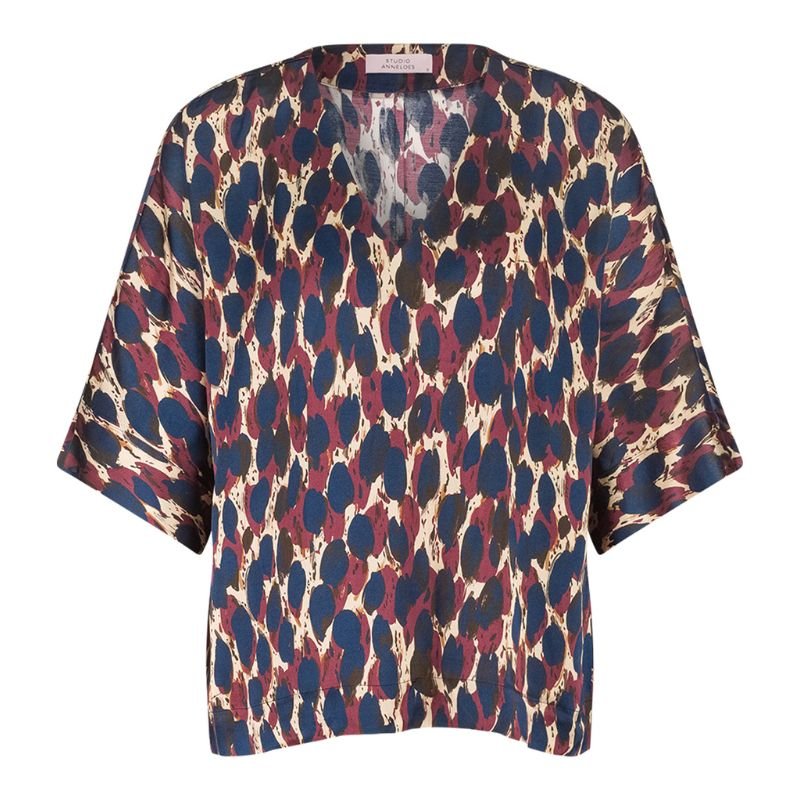 Multicolor geprinte top Madison animal - Capuchon Fashion