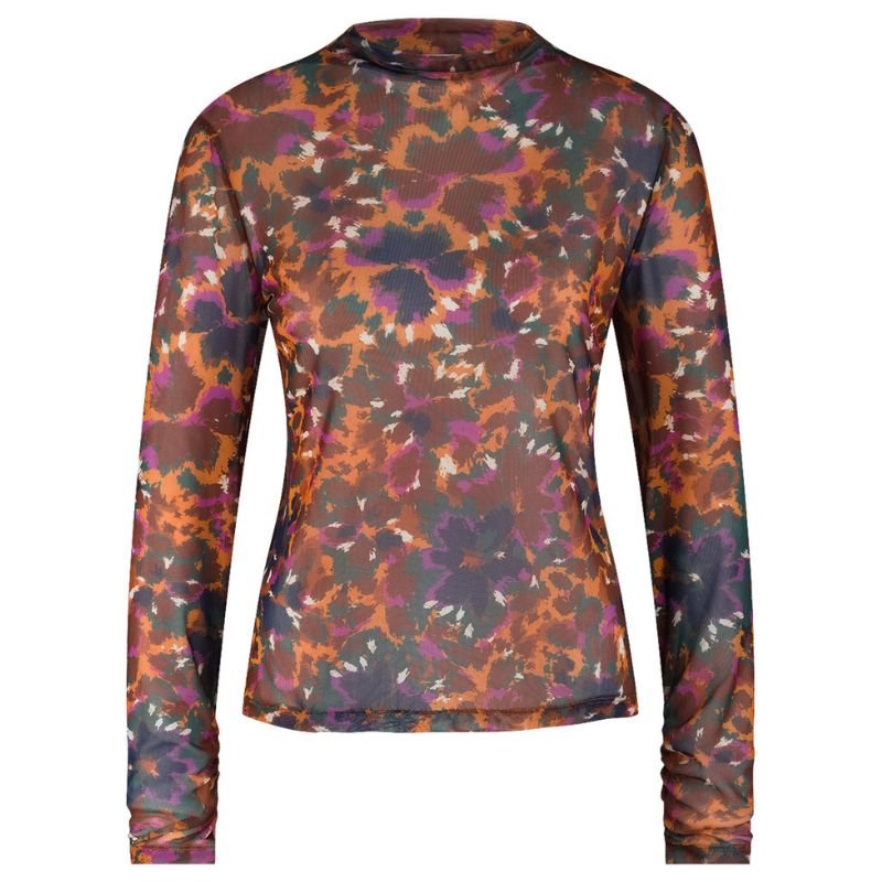 Multicolor top Francie mesh flower - Capuchon Fashion