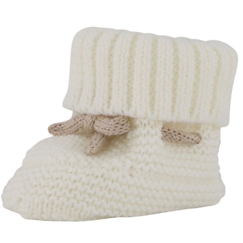 Natural knit booties - Capuchon Fashion