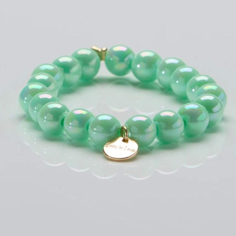 Ocean Mint parelarmband 10mm - Capuchon Fashion
