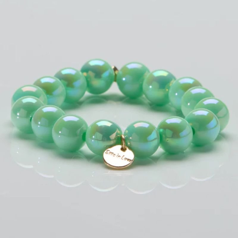 Ocean Mint parelarmband 12mm - Capuchon Fashion