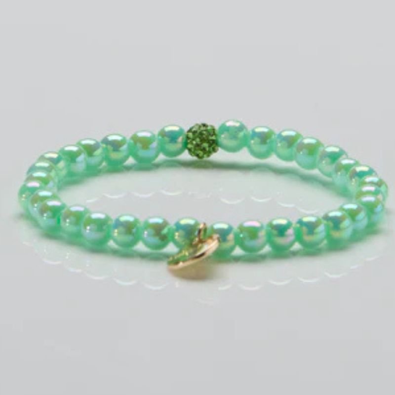 Ocean Mint parelarmband 6mm - Capuchon Fashion