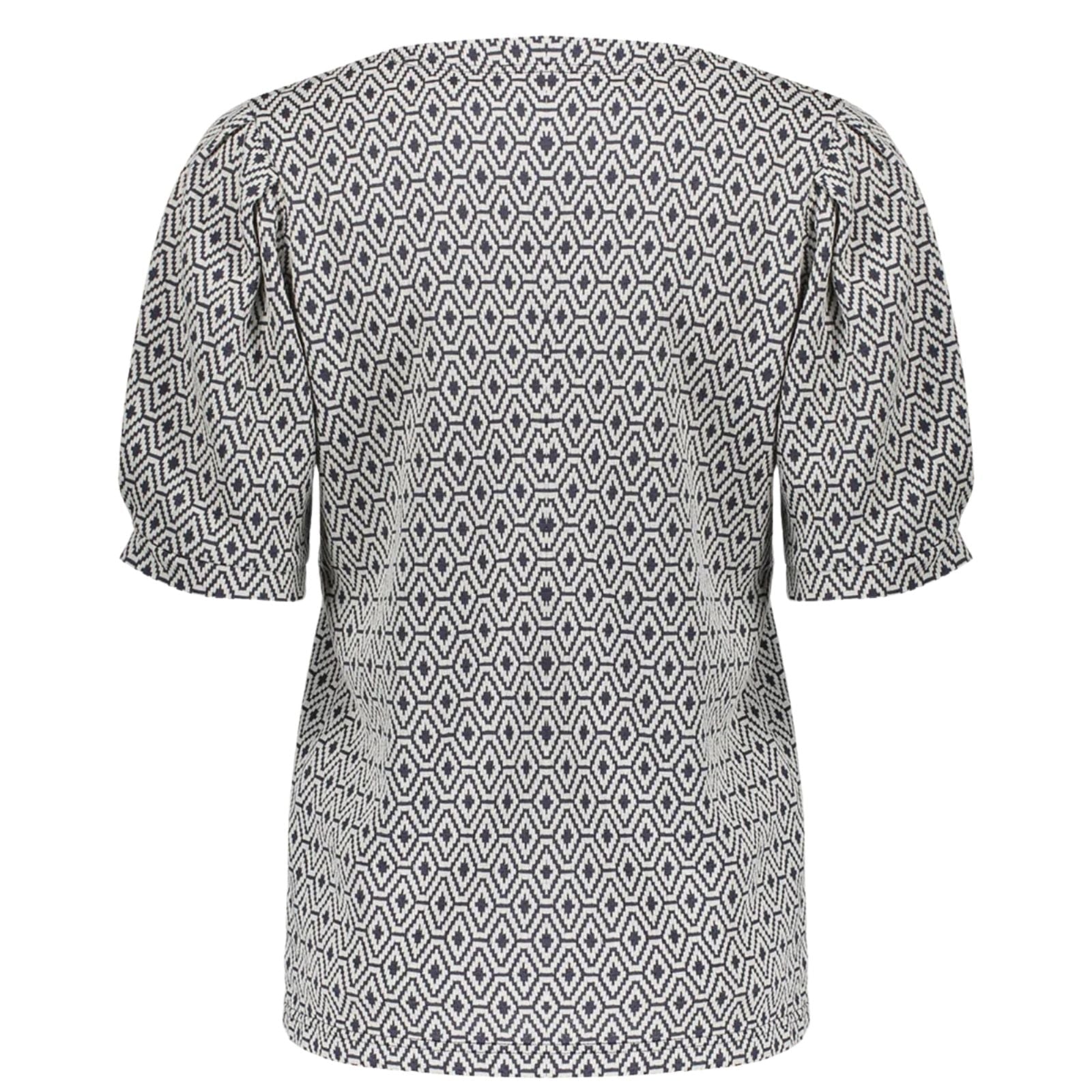 Offwhite geprinte top jacquard 62056 - Capuchon Fashion