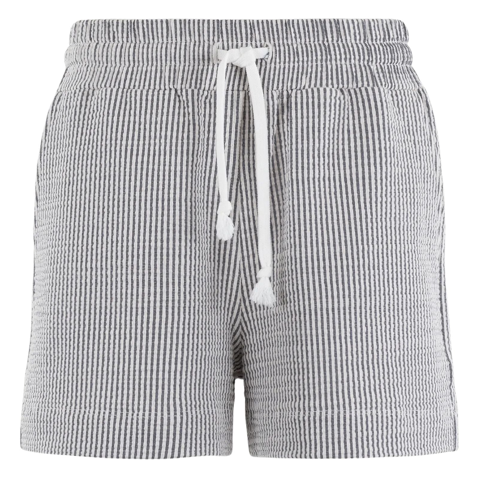 Offwhite gestreepte short Beach - Capuchon Fashion