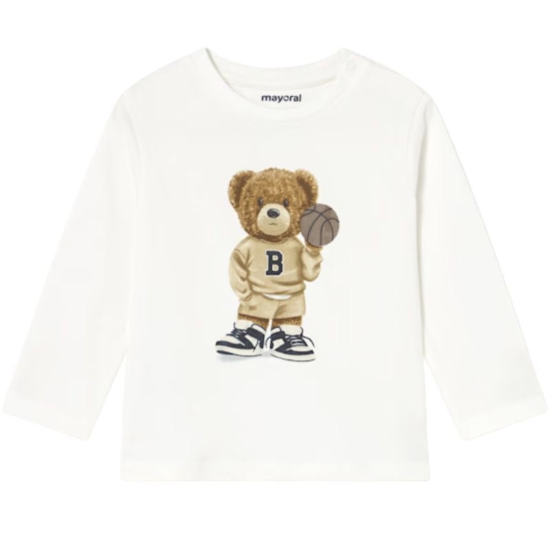 Offwhite longsleeve bear - Capuchon Fashion