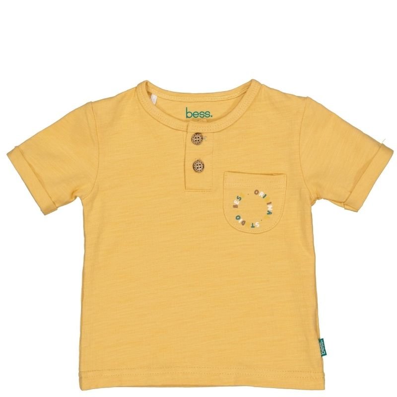 Okergeel t-shirt Pocket Original 261010 - Capuchon Fashion