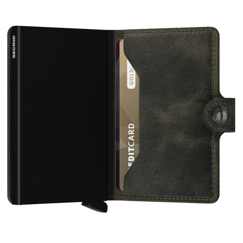 Olive miniwallet Vintage - Capuchon Fashion