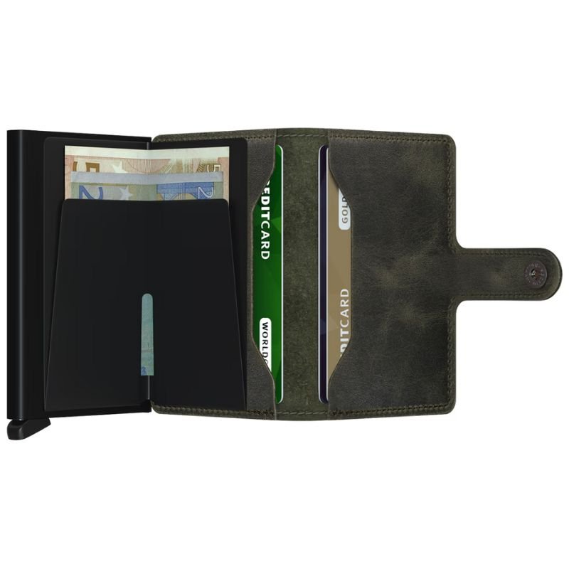 Olive miniwallet Vintage - Capuchon Fashion