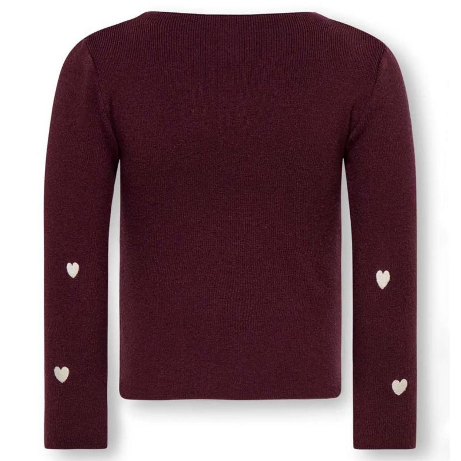Rood geprinte knit pullover Hearts
