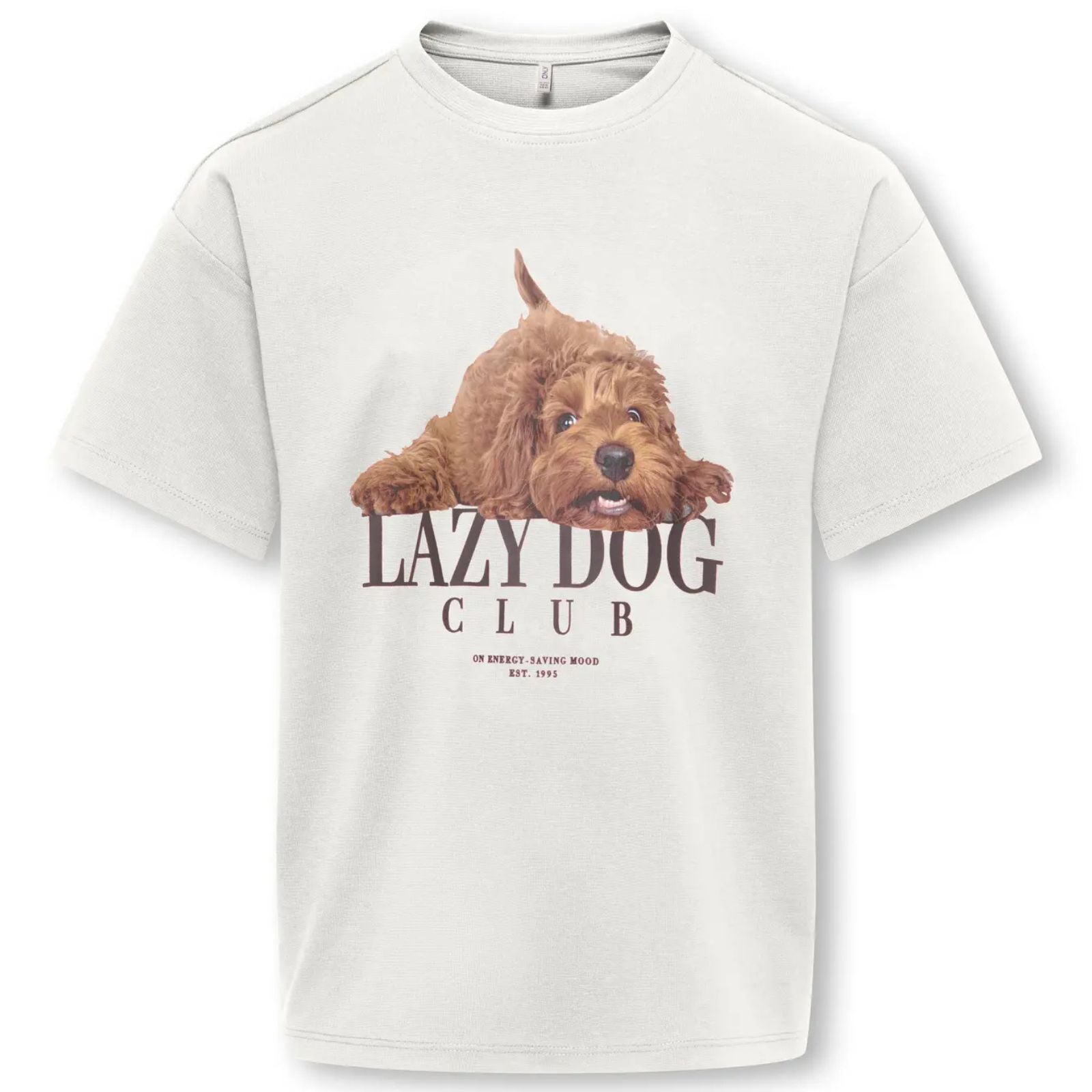 Wit Lazy Dog loose t-shirt Billie Teddy