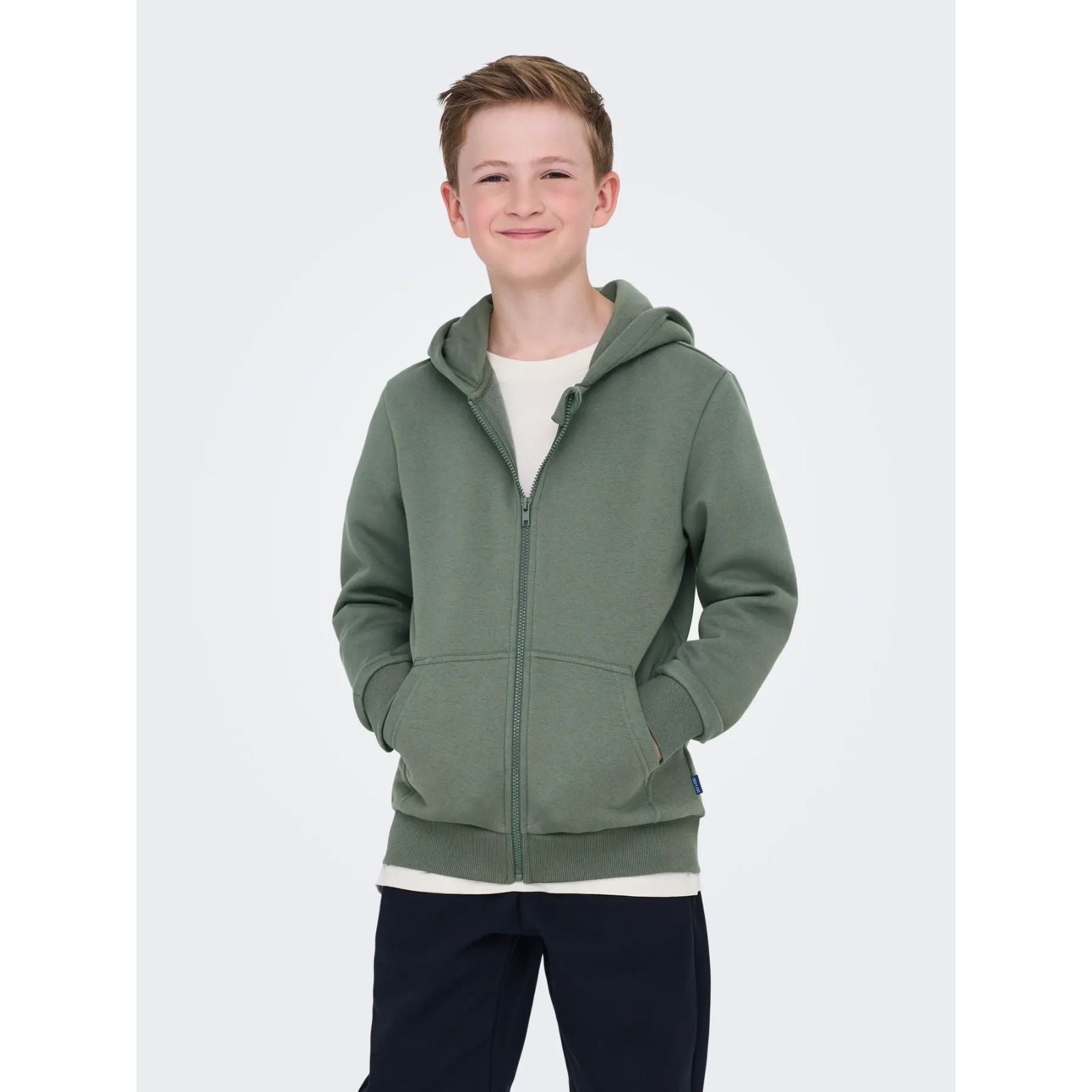 Castor Gray sweat hoodie vest Ceres