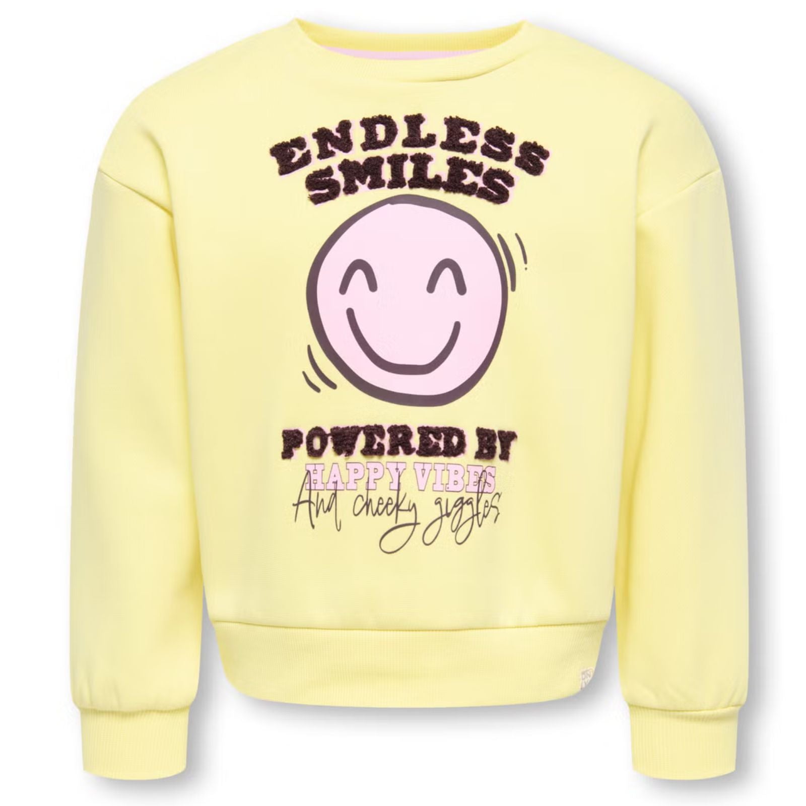 Lichtgele Endless boxy sweater Sophia