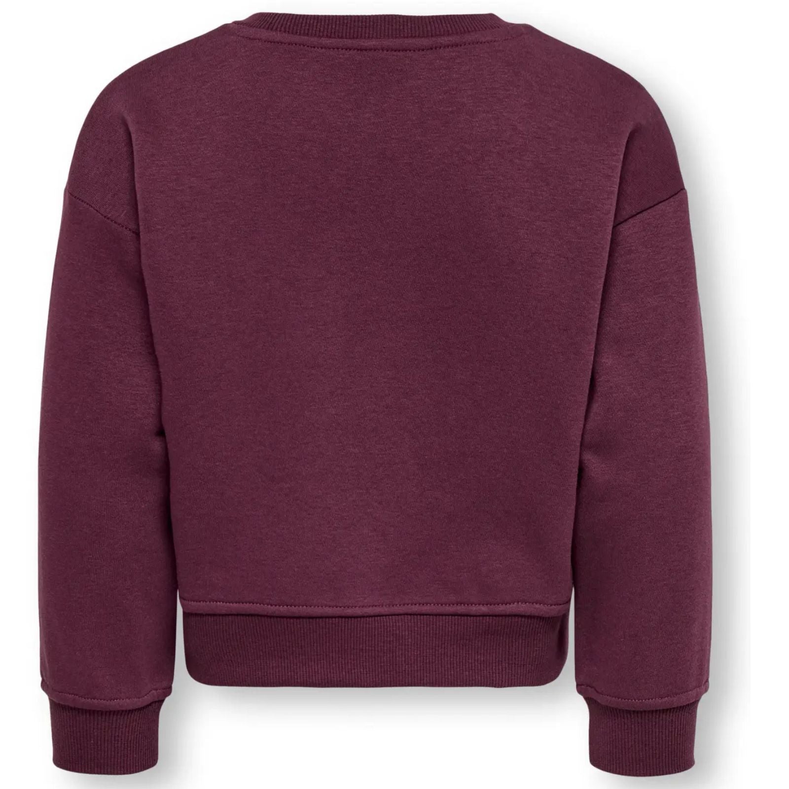 Bordeauxrode crew neck sweater Sweat