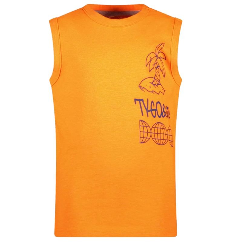 Oranje singlet Niek - Capuchon Fashion