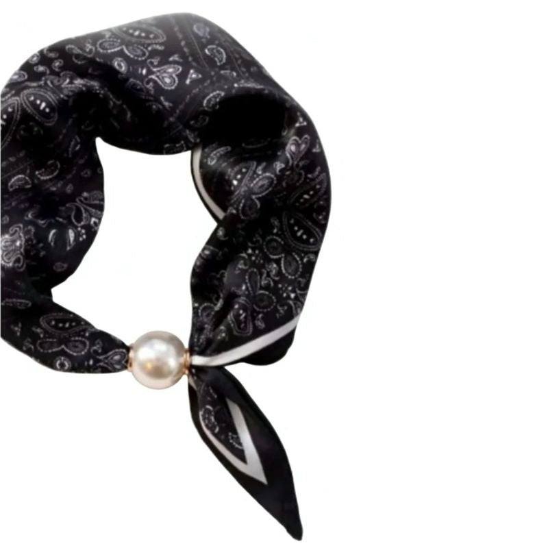 Paisley black parel sjaaltje Chloe - Capuchon Fashion