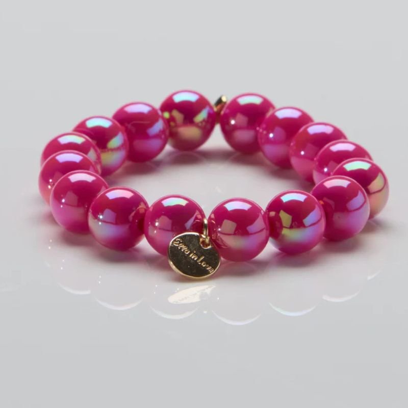 Pink Mirage parelarmband 12mm - Capuchon Fashion