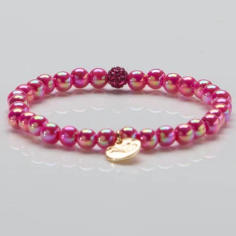 Pink Mirage parelarmband 6mm - Capuchon Fashion