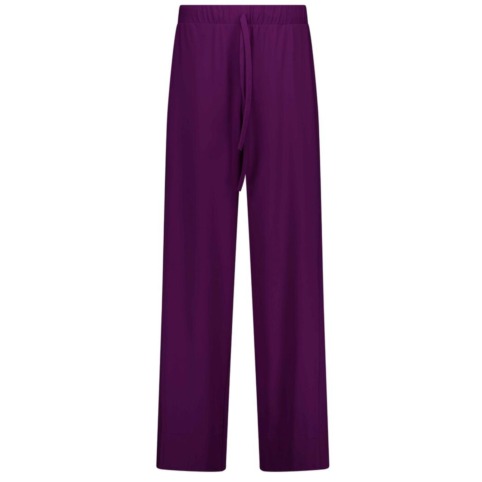 Plum wide leg travel pantalon Grace - Capuchon Fashion