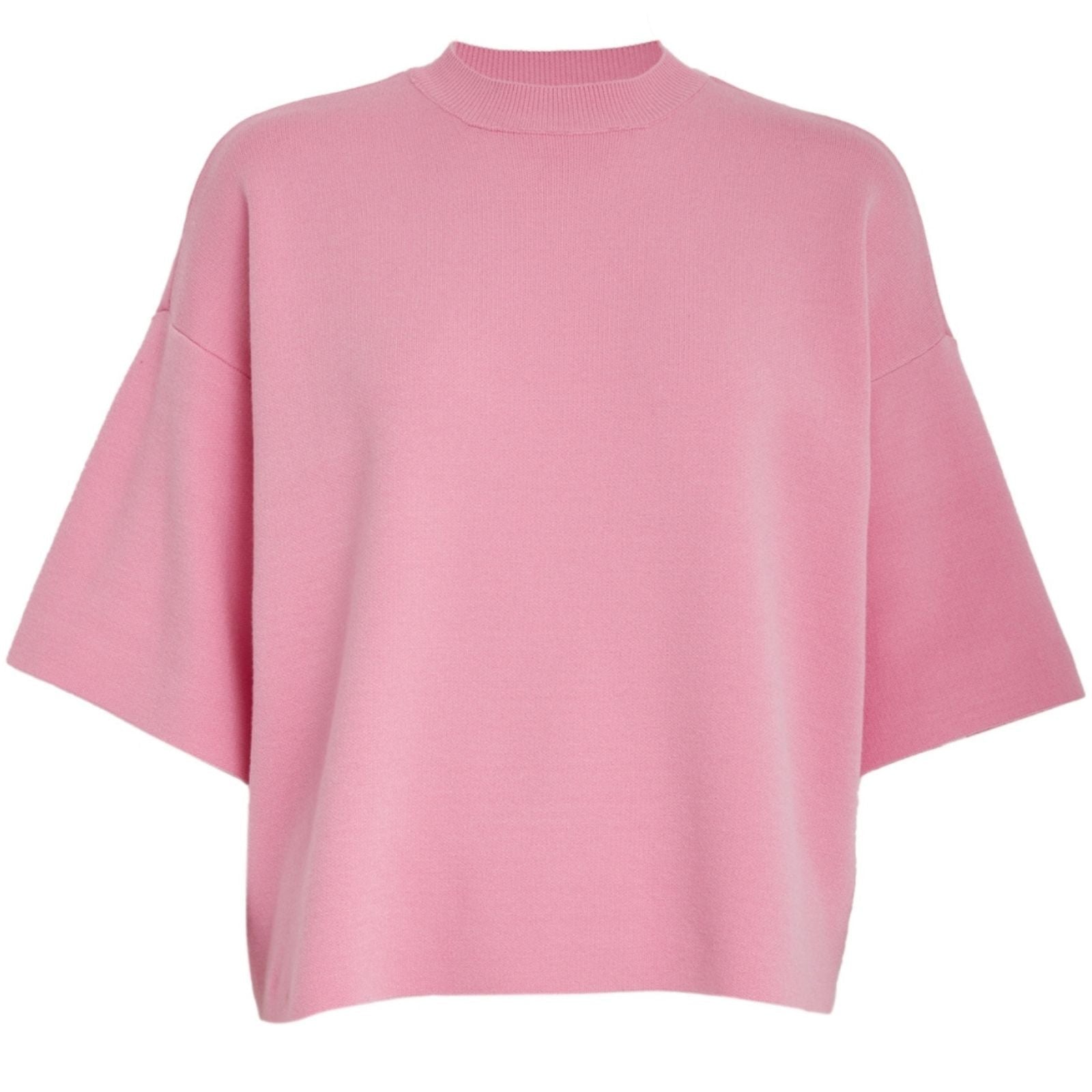 Prism Pink effen knit t-shirt Lupi - Capuchon Fashion