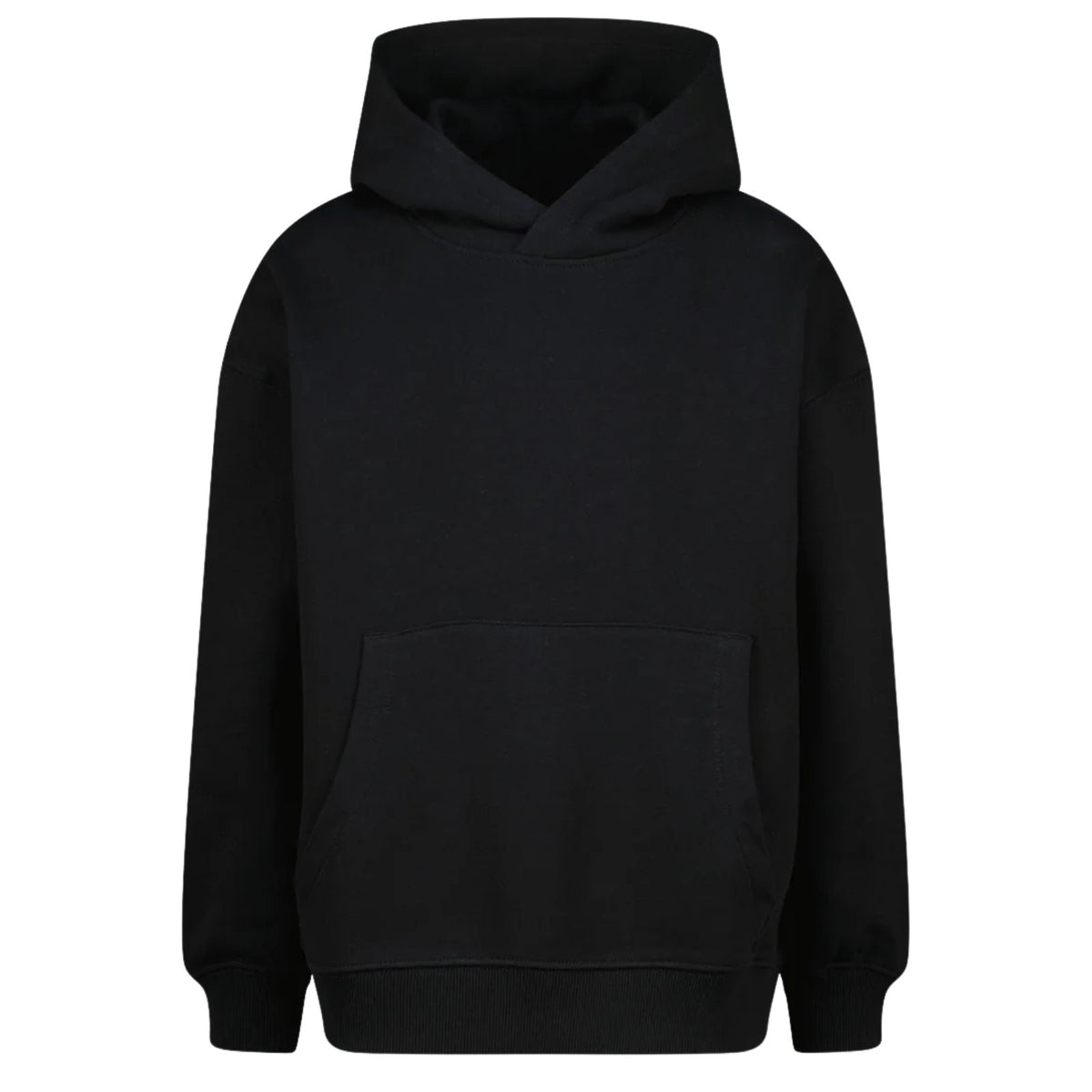 Zwart met witte backprint hoodie Hink