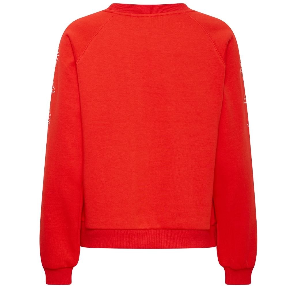 Rode sweater Lela - Capuchon Fashion