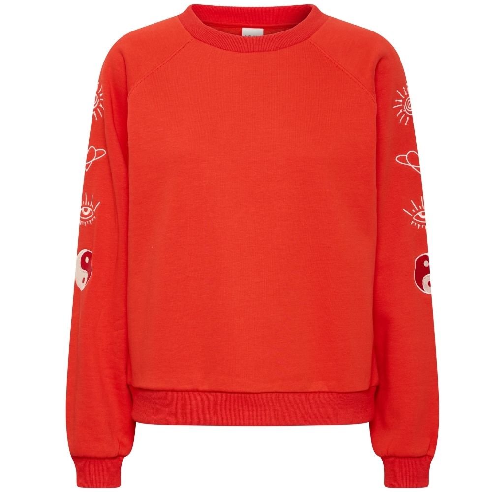 Rode sweater Lela - Capuchon Fashion