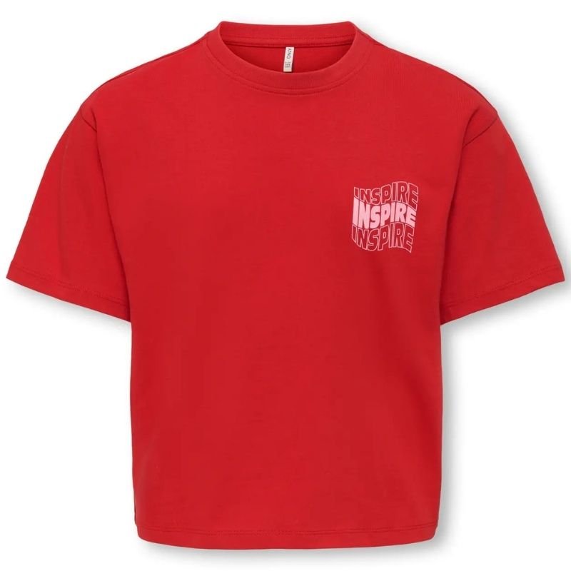 Rood backprint t-shirt Jasmine - Capuchon Fashion